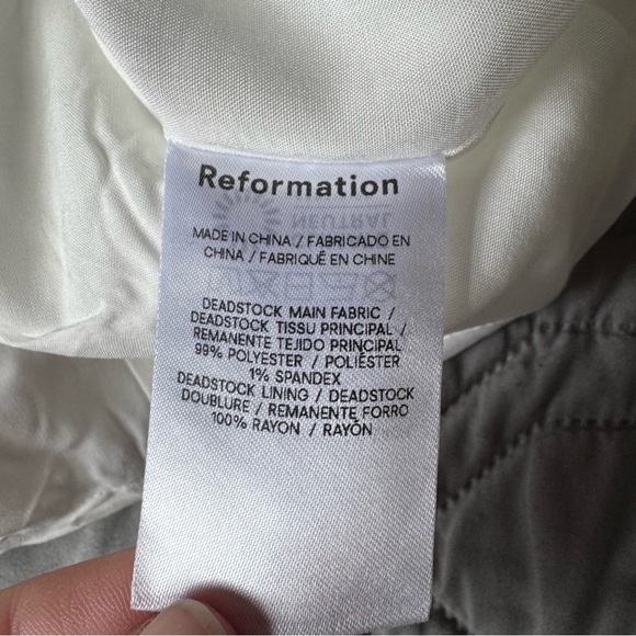 NWT | Reformation | Gabby Dress | White Strapless Mini Dress | Size 8 - Picture 9 of 9